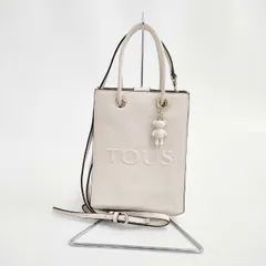 TOUS La Rue New クロスボディバッグ ショルダーポーチ ショルダーバッグ グレージュ レディース トウス【中古】6-0225G∞のサムネイル