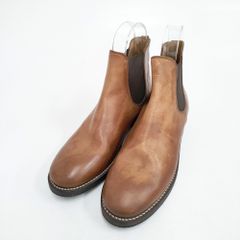 □MHL.□ マーガレットハウエル 茶 天然皮革 サイドゴア ショート