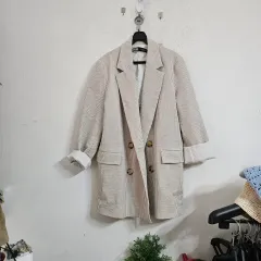 ZARA ストライプ ダブルボタン ジャケット