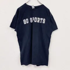 GILDAN　ギルダン　半袖プリントTシャツ　両面プリント　英字プリント　クルーネック　黒　ブラック　Lサイズ　古着