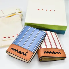 マルニ 財布 レディース ホワイト レザー 二つ折りウォレット スナップボタン MARNI PFMOQ14Q13 P8214