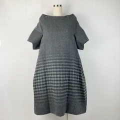 LIMI feu リミフゥ オーバーシルエット ワンピース ヨウジヤマモト Sサイズ Y42215のサムネイル