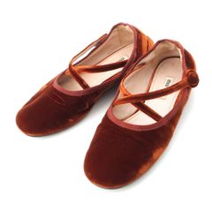 lulu様 MIU MIU ボア バレエシューズ ベージュ 37.5 - メルカリ