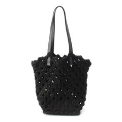 BIBA 編み込みレザー トートバッグ ブラック - メルカリ