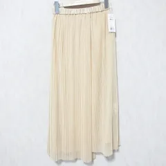 未使用 24AW GRACE CONTINENTAL グレースコンチネンタル チュールタイトプリーツスカート 0124321035 サイズ36 ベージュ レディース 古着 中古 USED
