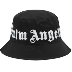 未使用級　Palm Angels バケットハット ブラック　ロゴ　メンズ　L 2026年最新】Palm Angels カラー：ブラック系 メンズ バケットハットの