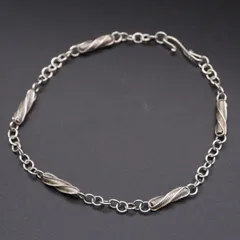 S816 ヴィンテージ 925刻印 ブレスレット チェーン デザイン シルバー