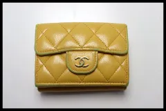 ■CHANEL ランダム番台 キャビアスキン マトラッセ GD金具 レザー 3つ折り財布 シャネル ■0416fp333562