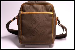 良品】LOUIS VUITTON ダミエ ジェアン シタダン 斜め掛け ヌメ革 