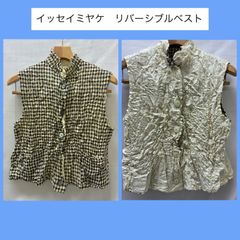□ a620 ISSEY MIYAKE【イッセイミヤケ】 ベスト リバーシブル* - メルカリ