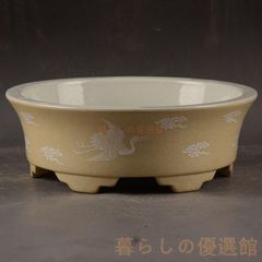 中国美術 色絵鉢 水盤 陶磁器 飾皿 - メルカリ
