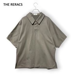 美品】THE RERACS ポロシャツ 48 L 茶 ブラウン オーバーサイズ - メルカリ
