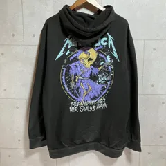 METALLICA メタリカ パーカー フーディー プルオーバー スウェット トップス XXL 裏起毛 ブラック 黒 メンズ バンド ロック SU-11-17のサムネイル