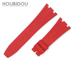 オーデマピゲ AUDEMARS PIGUET 腕時計パーツ ロイヤルオーク用 ラバーバンド ラバー レッド 純正 替え ベルト ストラップ 26mm レッド 赤 【中古】のサムネイル