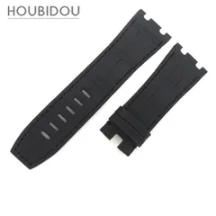 オーデマピゲ AUDEMARS PIGUET 腕時計パーツ ロイヤルオーク用 クロコバンド クロコダイル ブラック 新品未使用 純正 替え ベルト ストラップ 29mm ブラック 黒 【中古】のサムネイル