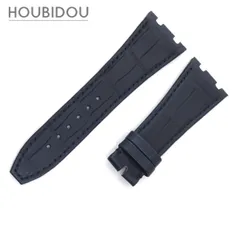 オーデマピゲ AUDEMARS PIGUET 腕時計パーツ ロイヤルオーク用 クロコバンド クロコダイル ブラック 新品未使用 純正 替え ベルト ストラップ 26mm ネイビー 紺 【中古】のサムネイル
