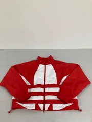 送料無料★adidas アディダス★ナイロンジャケット　ジップアップジャケット★レディース　XSサイズ★赤★ショート丈　#80428sj86