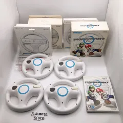 【動作確認済み】ニンテンドー Wii マリオカート ハンドル 4個 セット まとめ売り