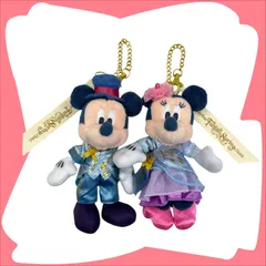 ディズニー【ミッキー＆ミニー】ファンタジースプリングスホテル ぬいぐるみバッジ 東京ディズニーリゾート TDR