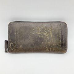 袋付き】ベルルッティ 長財布 ラウンド カリグラフィー レザー カーキ