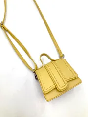 美品 AZUL BY MOUSSY アズールバイマウジー WALLET MINI BAG バッグ 黄 ■■ レディース
