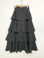 VIOLETTA ヴィオレッタ ティアード ロング スカート sizeS/黒 ■■ レディースのサムネイル