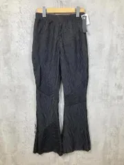新品 JEANASIS ジーナシス ベーシック 総柄 パッチワークレースフレア パンツ sizeF/黒 ■■ レディース