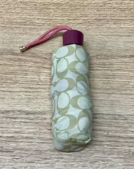 ★COACH 折りたたみ傘 コーチシグネチャー柄
