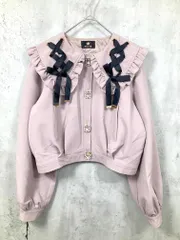 ROJITA ロジータ ガーリー 地雷系 レースアップビックカラー ブルゾン ジャケット sizeF/くすみピンク ■■ レディースのサムネイル