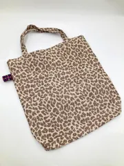 BINDU ビンドゥー A4サイズ対応 通勤 通学 レオパードジャガード柄 トート バッグ ベージュ ■■ レディース