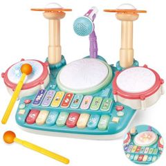 Jecimco Music Toy Kids Multifunctional Piano/Keyboard Instrument Toy Early Development Educational Toy Percussion Set Boys Girls Electronic Keyboard Instrument Toy