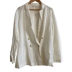 美品 24SS ESTNATION エストネーション ガスボイルシアーシダブルジャケット サイズ36 ホワイト レディース 古着 中古 USEDのサムネイル