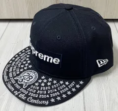 Supreme × New Era Undisputed Box Logo New Era Cap シュプリーム ニュー エラ キャップ ネイビー 59FIFTY 帽子 メンズ レディース 