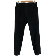 美品 Giannetto ジャンネット ピンストライプ コットンリネン スラックスパンツ サイズ44 チャコールグレー メンズ 古着 中古 USED