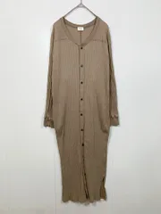 URBAN RESEARCH DOORS アーバンリサーチドアーズ ロングカットソー カーディガン sizeone/ベージュ ■■ レディース