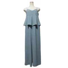 美品 24SS BALLSEY ボールジー パフィーツイル ペプラムオールインワン 11-06-42-06501 サイズ36 サックスブルー レディース 古着 中古 USEDのサムネイル