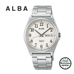 逆輸入セイコーALBA日本未発売チタン製100m防水アナログ腕時計メンズ 