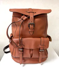 【良品】COACH コーチ リュック ハドソン レザー バックパック ブラウン 大容量 A4可