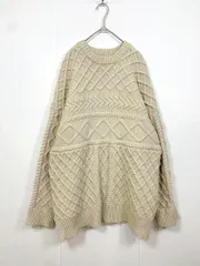 SELECT MOCA セレクトモカ ランダムケーブル オーバー ニット セーター sizeF/ベージュ  ◇■ レディース