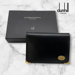 未使用品✨dunhill ダンヒル　名刺入れ　カードケース　黒　新生活　ゴールド　箱付き