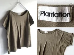 希少 イッセイミヤケ期 80sビンテージ Plantation プランテーション コットン ショートスリーブ カットソー Tシャツ M カーキのサムネイル