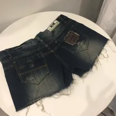 ヴィンテージ ギャル パンク ダメージ ウォッシュ ショートパンツ