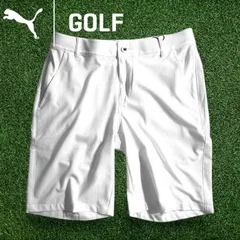 PUMA プーマ ゴルフ 101FIT 無地 4WAYストレッチ ショートパンツ ショーツ ゴルフウェア 627973 定価8千 ホワイト▲019▼50428w03