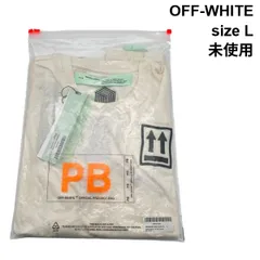 □ 未使用 オフホワイト OFF-WHITE Tシャツ 2018年秋冬（18AW）モデル OFFICIAL PRODUCT BAG MAIN LABEL 白 コットン L レディース S6D715のサムネイル