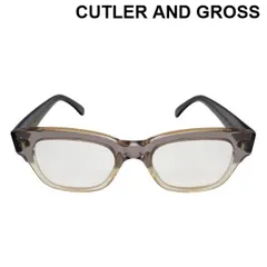 カトラーアンドグロス CUTLER AND GROSS サングラス 0772 モデル ウェリントン シェイプ グレー グラディエント アセテート メンズ 6V469のサムネイル