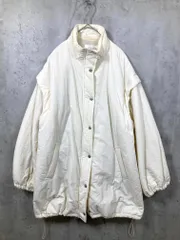 archives アルシーヴ 袖取り外し 2way 中綿 コート sizeM/アイボリー ◆■レディース