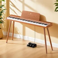 TERENCE電子ピアノ88鍵カウンターウェイト鍵盤木製20Wデュアルスピーカー出力スタンド一体型空間を占めず3ペタル/イヤホンジャック付きAudio/MIDI/マイク対応初心者/マスターに取扱説明書付…