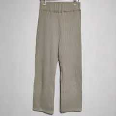 AMERICANA リブ コットン ウエストゴム パンツ グレージュ レディース アメリカーナ【中古】4-0114M∞