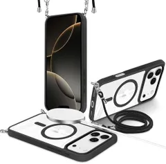 iPhone17promaxクリアケースPCはシンプルでデザインでiPhone17promaxスマホケース転倒防止と黄ばみ防止機能を備えMagSafe