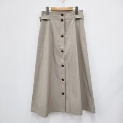 IENA SLOBE サイドバックルフロントボタンスカート サイズ40 スカート ベージュ レディース イエナ スローブ【中古】4-0409M◎のサムネイル